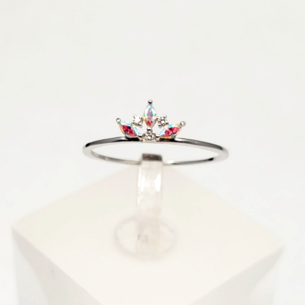 Sterling Silver Aurora Stack Ring - Picture 1 of 16